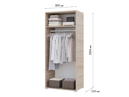 Шкаф 2х-створчатый Victor, белый 