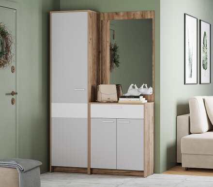 Прихожая модульная Нортон, дуб табачный 