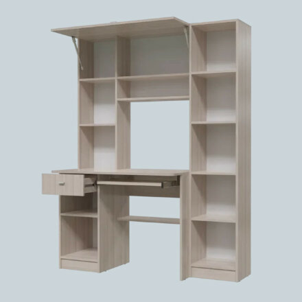 Стол компьютерный Альфа, ясень 