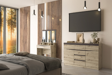 Стол туалетный Тиана, Дуб Бонифаций/Вольфрам 